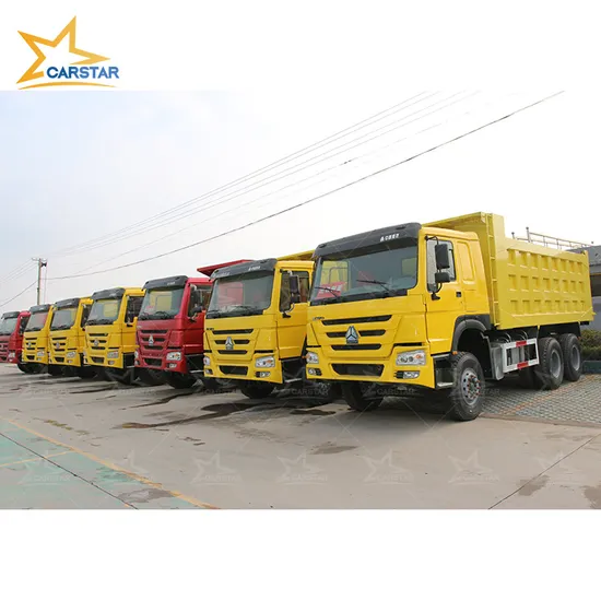 중고 양호한 상태 6X4 덤프 트럭 팁 주는 사람 트럭 Sinotruck HOWO 덤프 트럭 운송